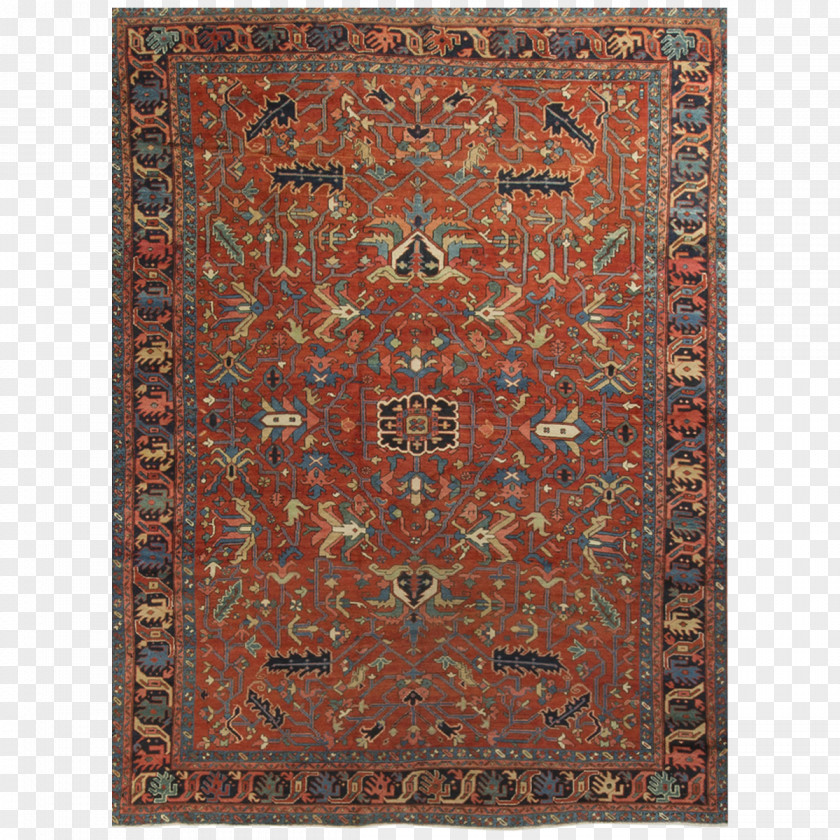 Carpet Heris Heriz Rug Pile Oriental PNG