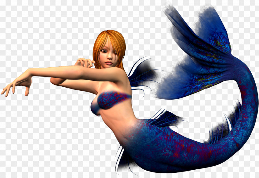 Blue Mermaid Clip Art PNG