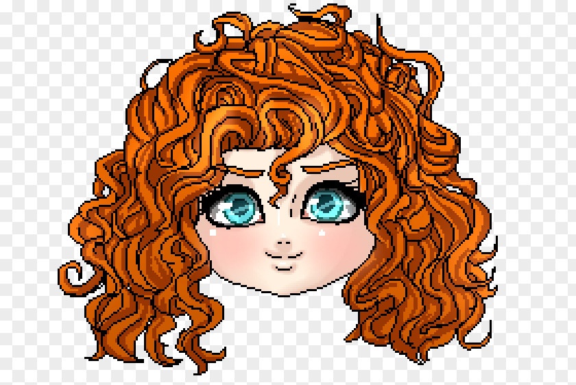 Merida Face Facial Expression Forehead Cheek Hairstyle PNG