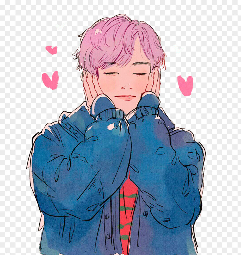 Bts Fan Art BTS Sticker Drawing PNG