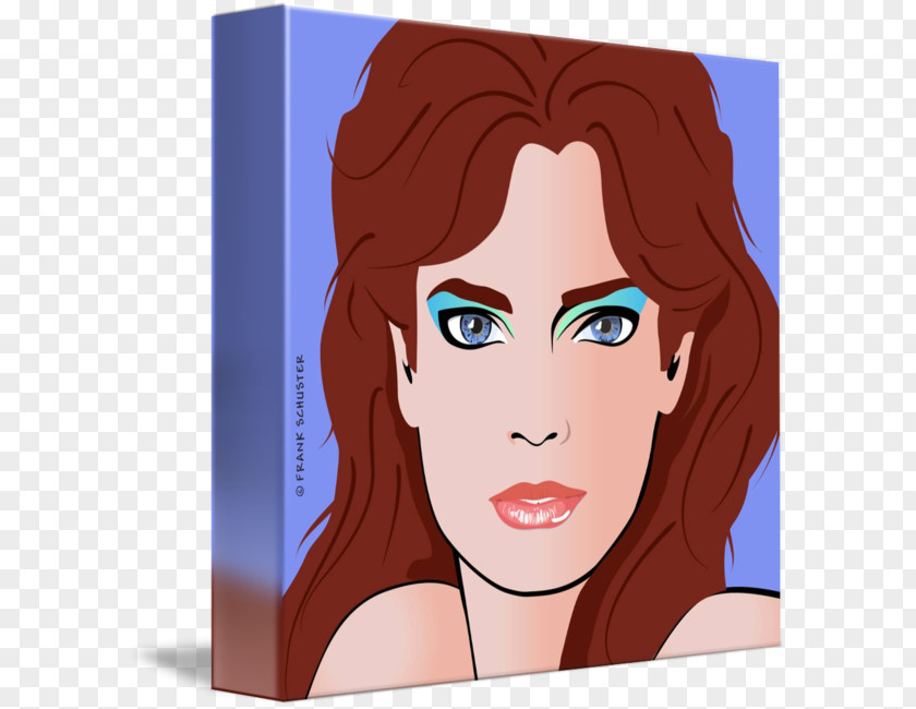 Pop Art WOMAN Eyebrow Cheek Forehead Lip PNG