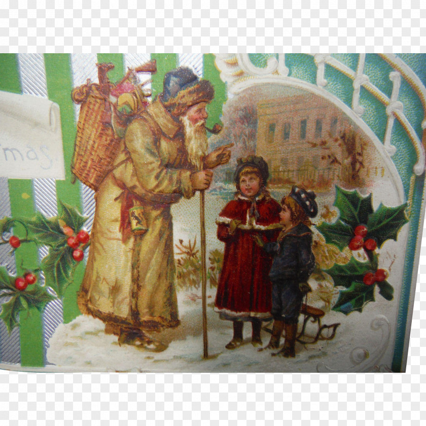 Saint Nicholas Victorian Era Greeting & Note Cards Health Figurine PNG