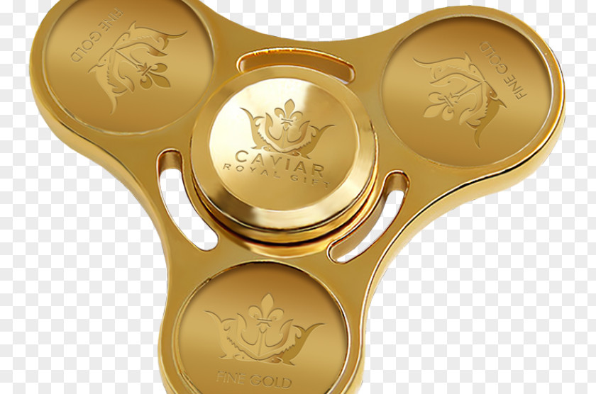 Fidget Spinner Caviar Toy Jewellery Gold PNG