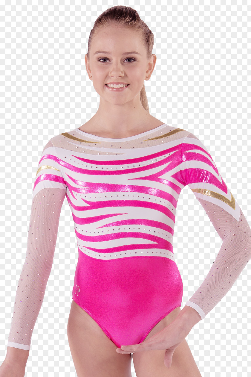 Gymnastics Bodysuits & Unitards Sleeve Clothing One-piece Swimsuit PNG