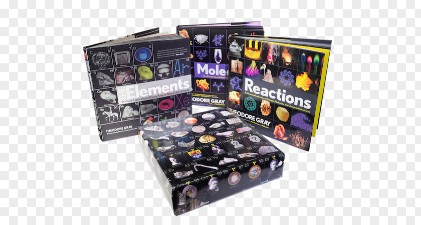 Posters Element Reactions: An Illustrated Exploration Of Elements, Molecules, And Change In The Universe Elements: A Visual Every Known Atom Periodic Table Chemistry PNG