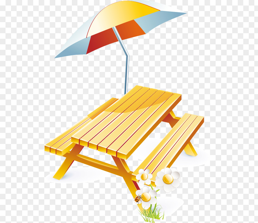 Vector Driving Beach Umbrellas And Chairs Download Icon PNG