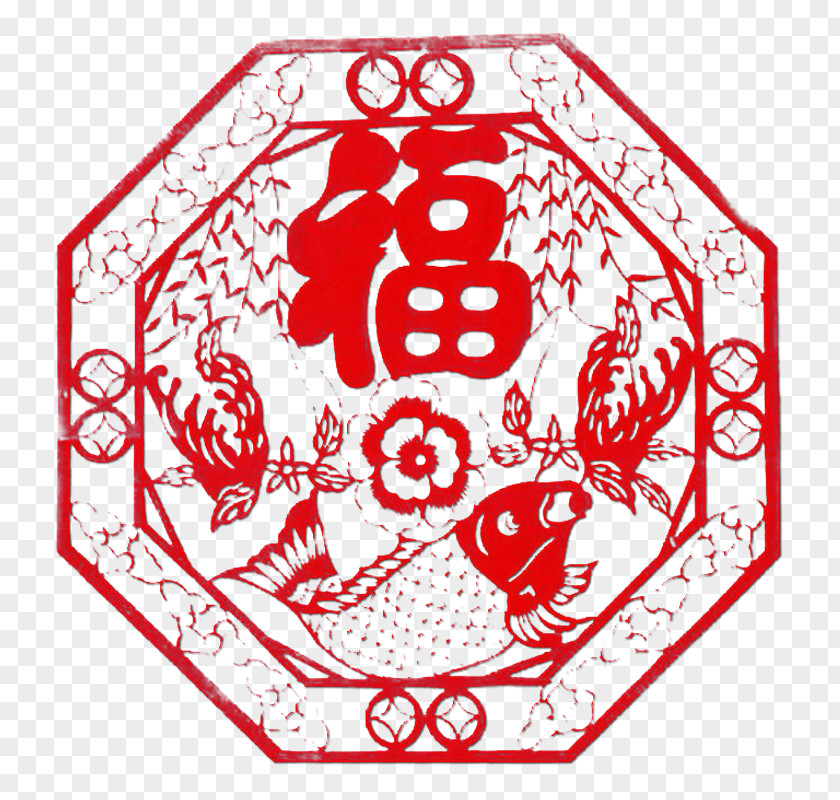 Chinese New Year Papercutting Graphics Software PNG