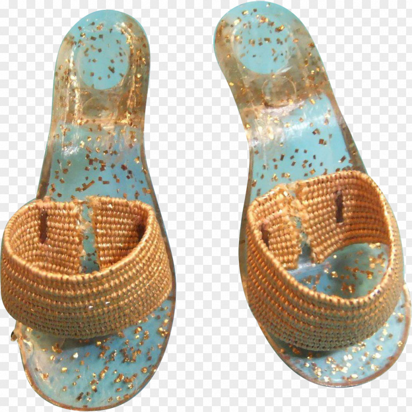 Sandal Turquoise Footwear Flip-flops Shoe PNG