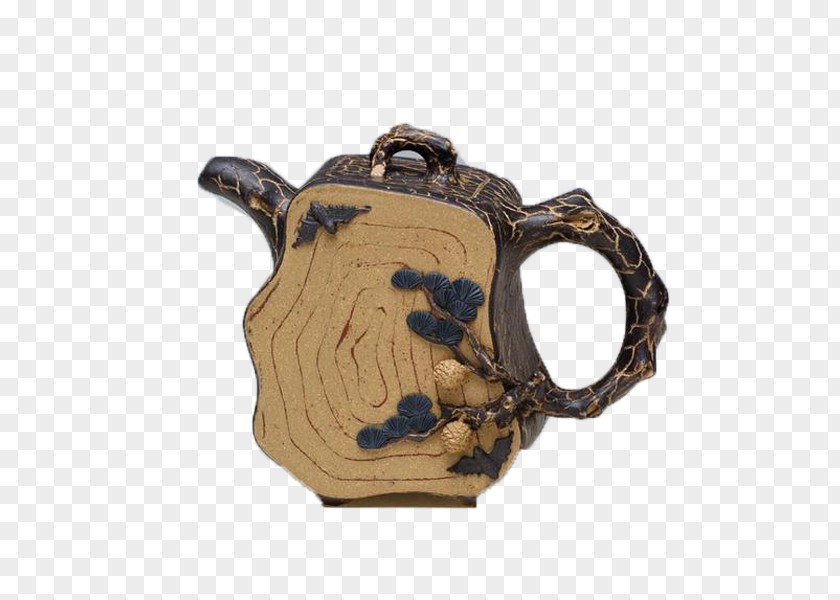 Wood Creative Teapot Yixing Clay Qianluocun Ceramic PNG