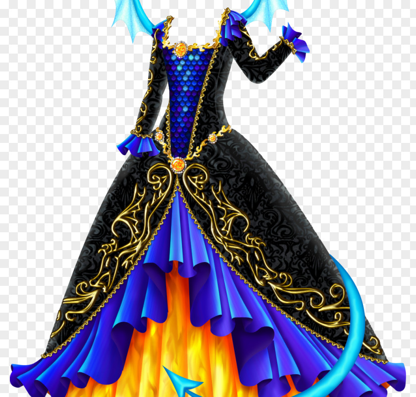 Ball Gown Masquerade Dress PNG