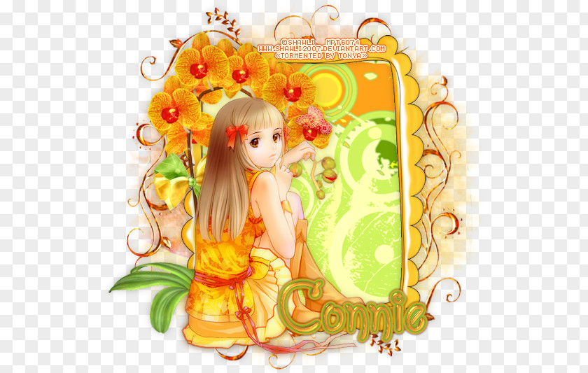 Fairy Floral Design Desktop Wallpaper PNG