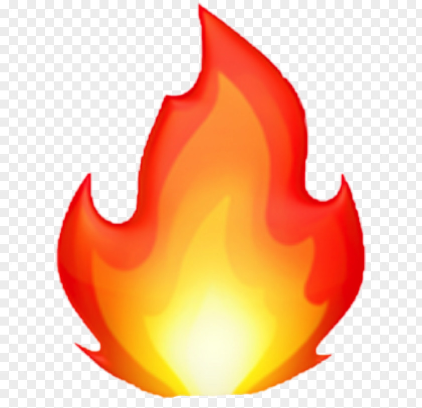 Fire Shape Apple Color Emoji Symbol IPhone PNG