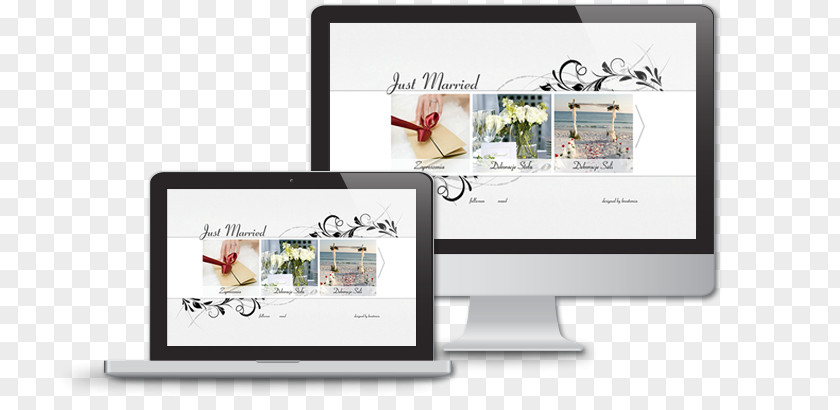 Just Maried Web Page Multimedia HTML Adobe Flash PNG