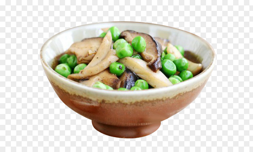 Miscellaneous Mushrooms Fried Peas Vegetarian Cuisine Stir Frying Mushroom Braising Recipe PNG