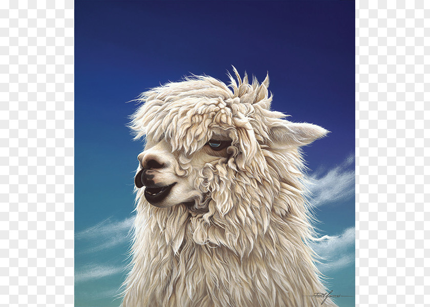Painting Alpaca Llama Paper Art PNG