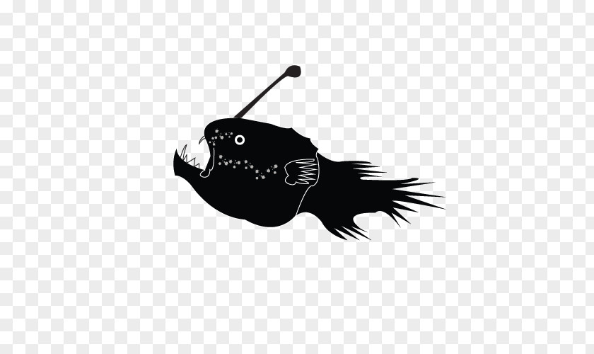 Anglerfish Clip Art Fish Silhouette Carnivores Cystic Fibrosis PNG