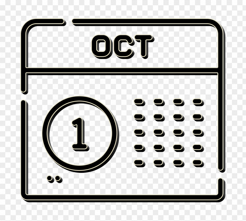 Calendar Icon October Social Media PNG