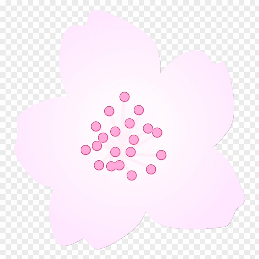 Cloud Flower Pink Petal Plant Heart Sticker PNG