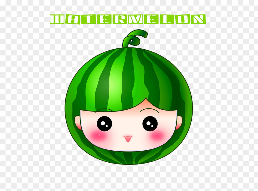 Cute Cartoon Fruit Watermelon Illustration PNG