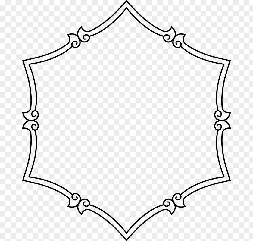 Hexagon Border Mandala Drawing Ornament Mosaic Clip Art PNG