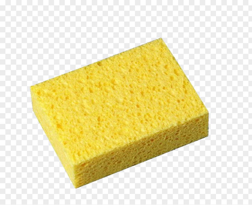 Sponges Sponge Yellow Cellulose Polyurethane Material PNG