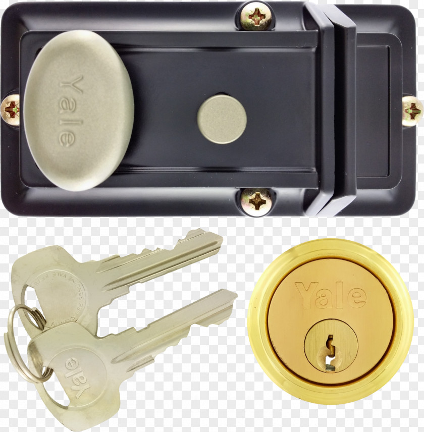 Cast Cylinder Latch Yale Lock Door Snib PNG