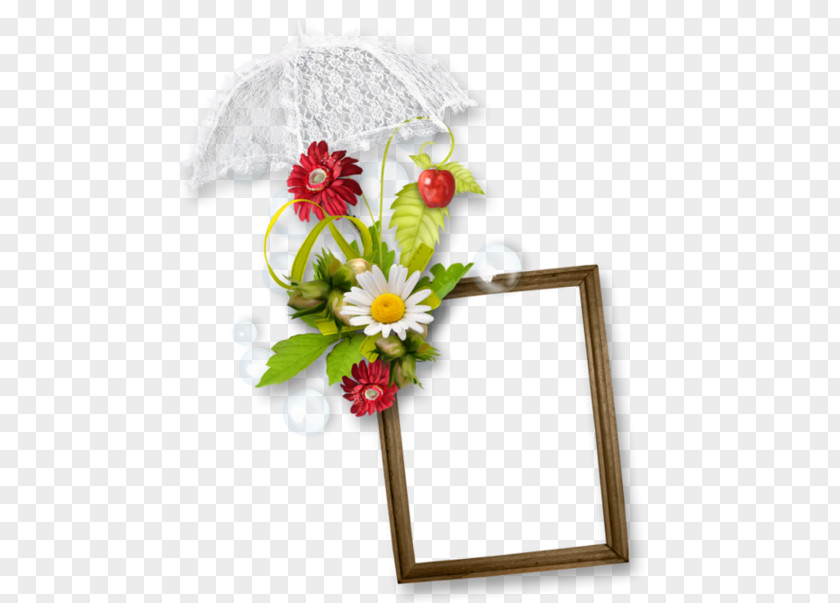 Flower Painting Digital Photo Frame Clip Art PNG