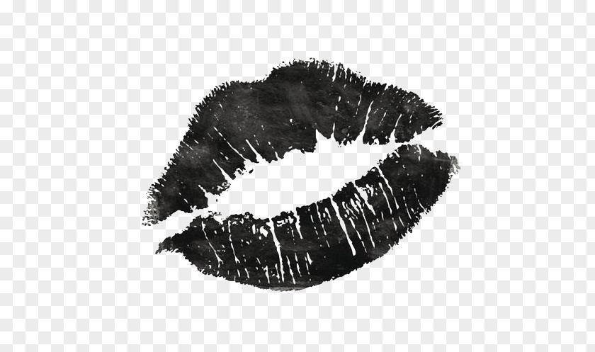 Free Matting Material Black Lips Lip Kiss And White Wallpaper PNG