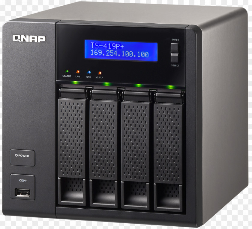 QNAP TS-412 Turbo Systems, Inc. Network Storage Systems Data Serial ATA PNG