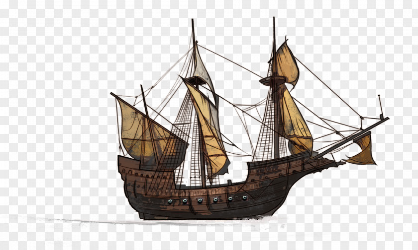 Ship Carrack Caravel Sailing Baltimore Clipper PNG