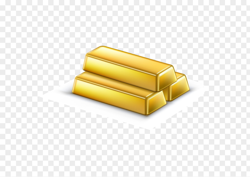 Vector Realistic Painted Gold Bars Money Bar Illustration PNG