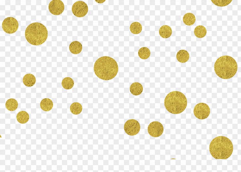 Gold Confetti Floating Material Paper PNG