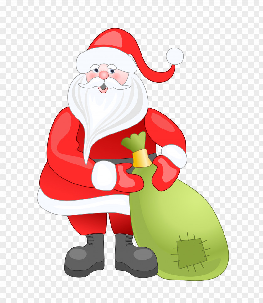 Santa Claus Reindeer Christmas Decoration New Year PNG