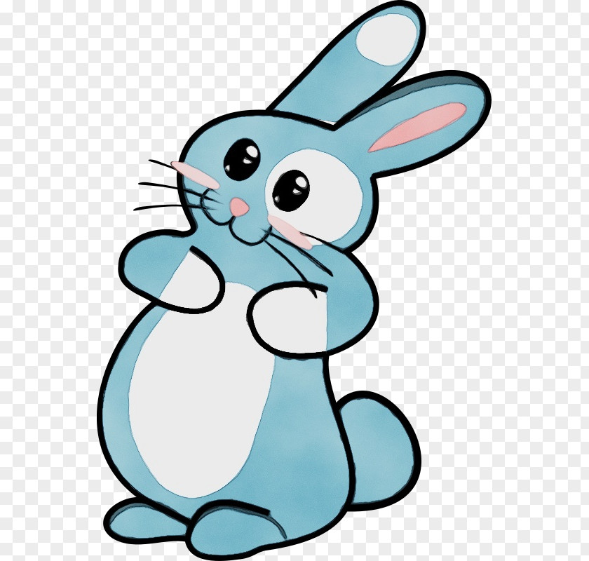 Whiskers Turquoise Cartoon Green Domestic Rabbit Clip Art PNG