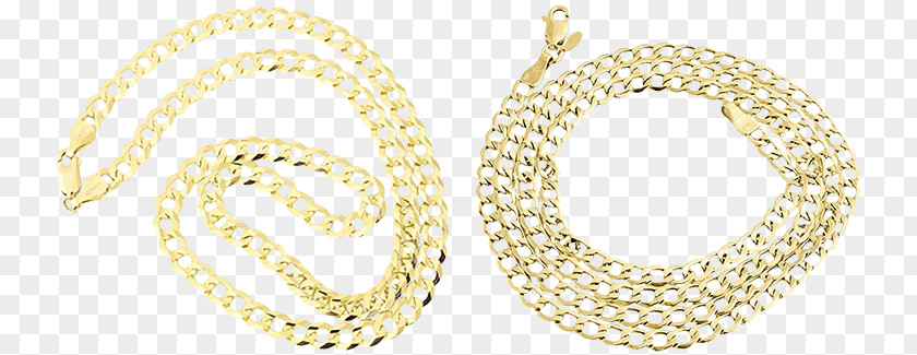 Cuban Link Gold Chain Earring Necklace Colored PNG