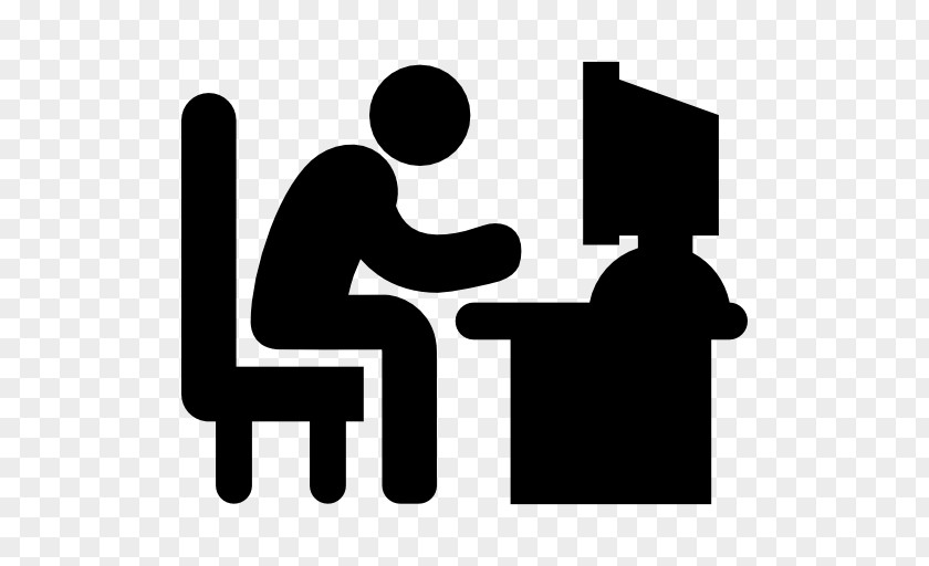 Man Working Desk Download Symbol PNG