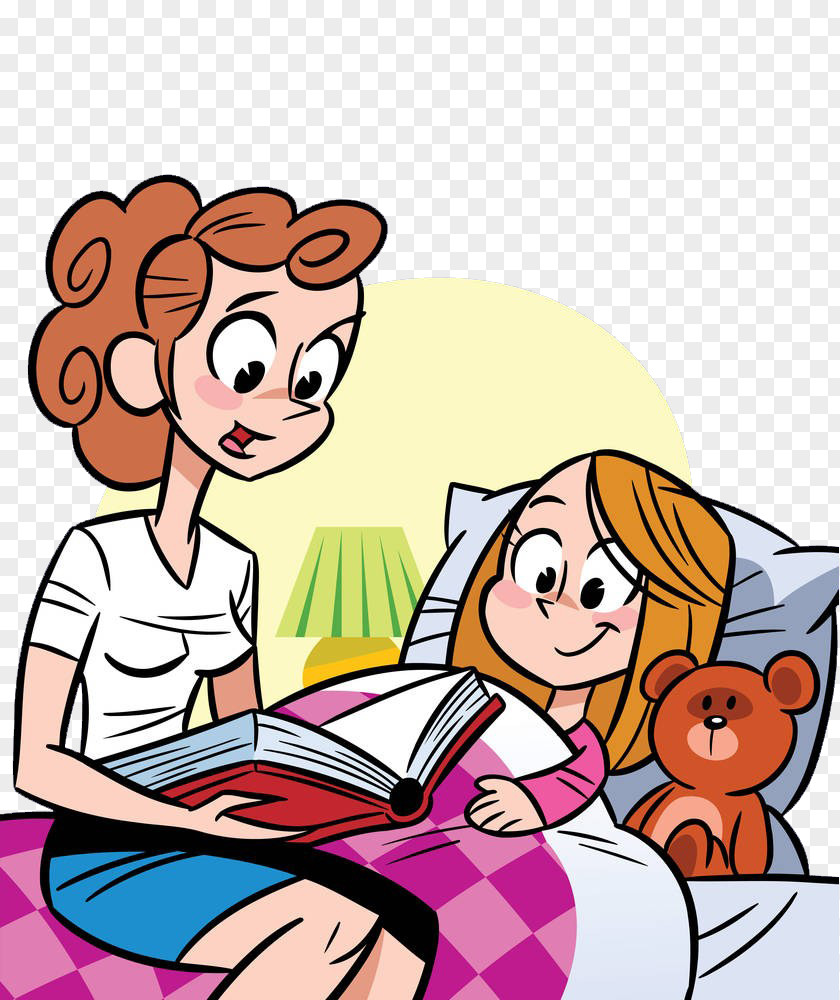 Mother Tells The Story Of Child Royalty-free Illustration PNG