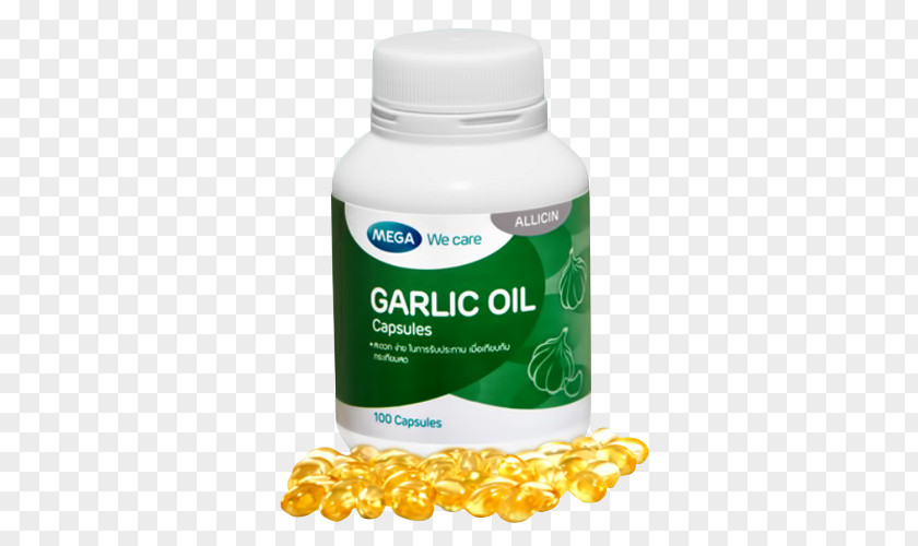 Garlic Oil Fish Dietary Supplement PNG