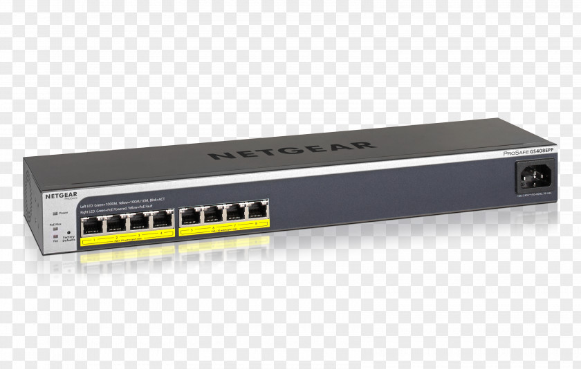 Gigabit Ethernet Power Over Network Switch Netgear PNG