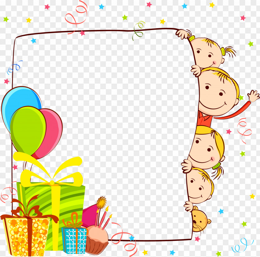 Happy Kids Cartoon PNG