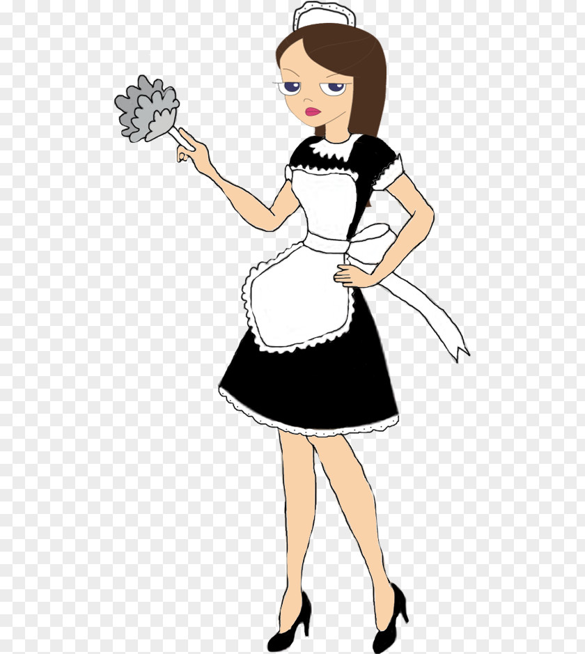Harley Quinn French Maid Clip Art PNG