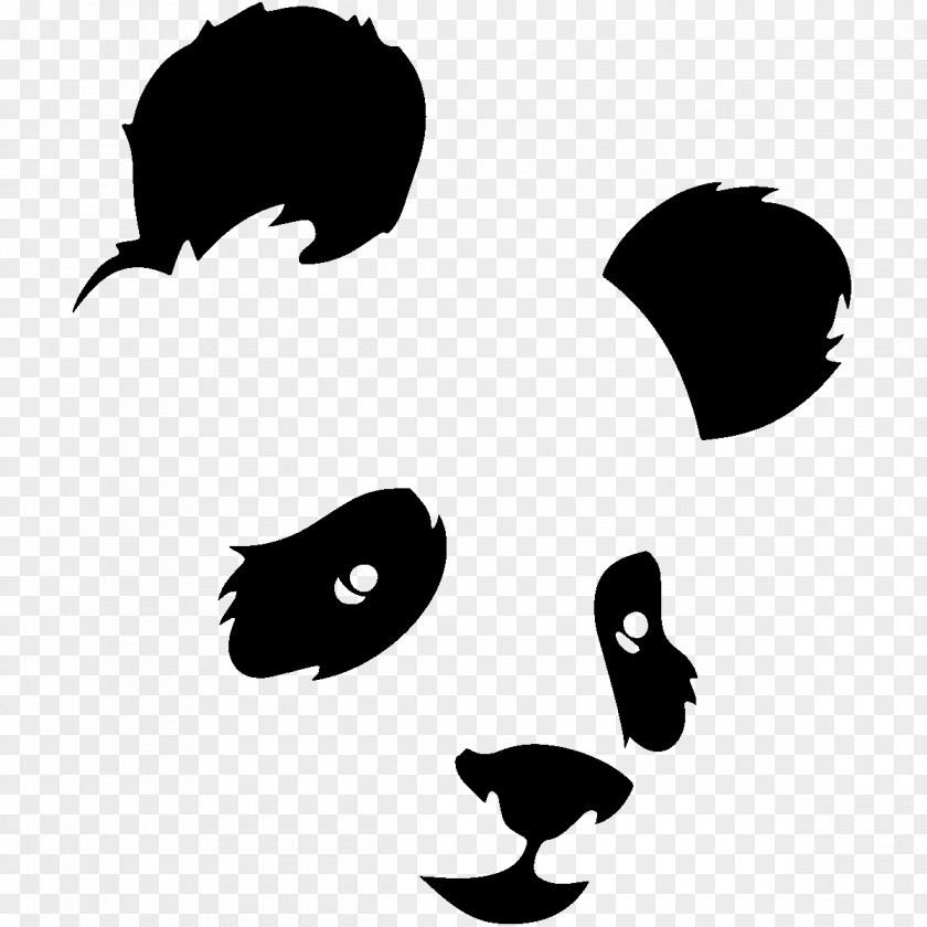 Jungle Stencil Giant Panda Wall Decal Bear Sticker PNG