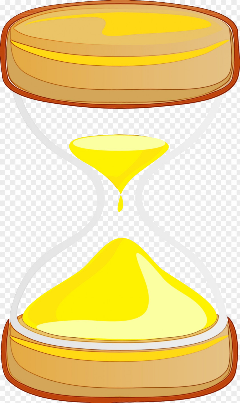 Measuring Instrument Hourglass Yellow Clip Art Line PNG