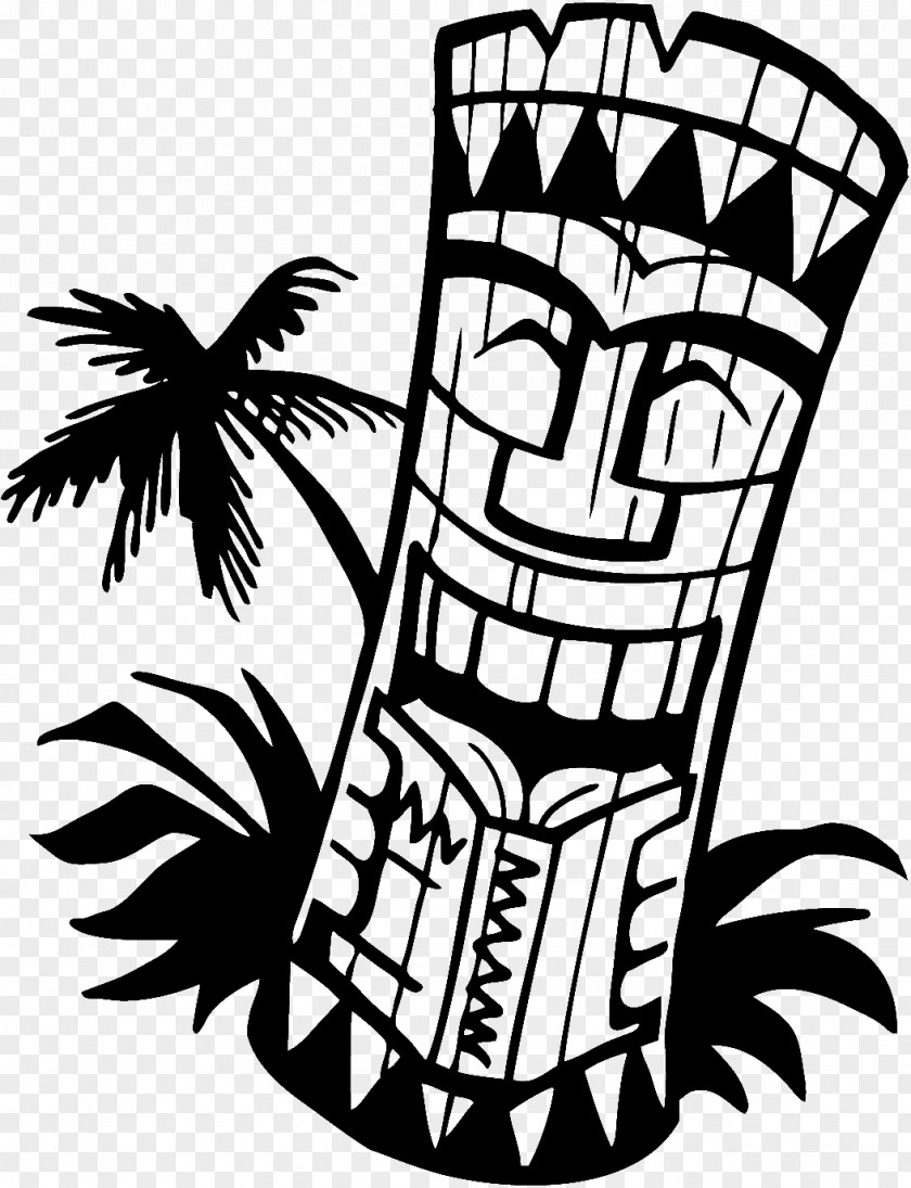 Tiki Totem Hawaiian Luau Clip Art PNG