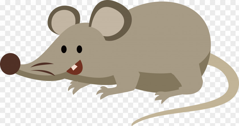 Vector Cartoon Mouse Computer Rat Drawing PNG