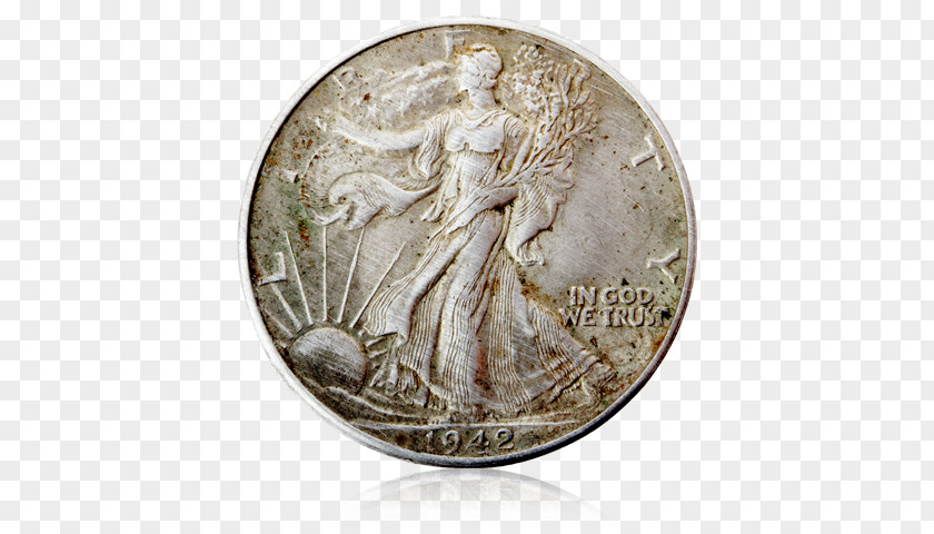 Walking Liberty Half Dollar Coin Stock Photography United States PNG