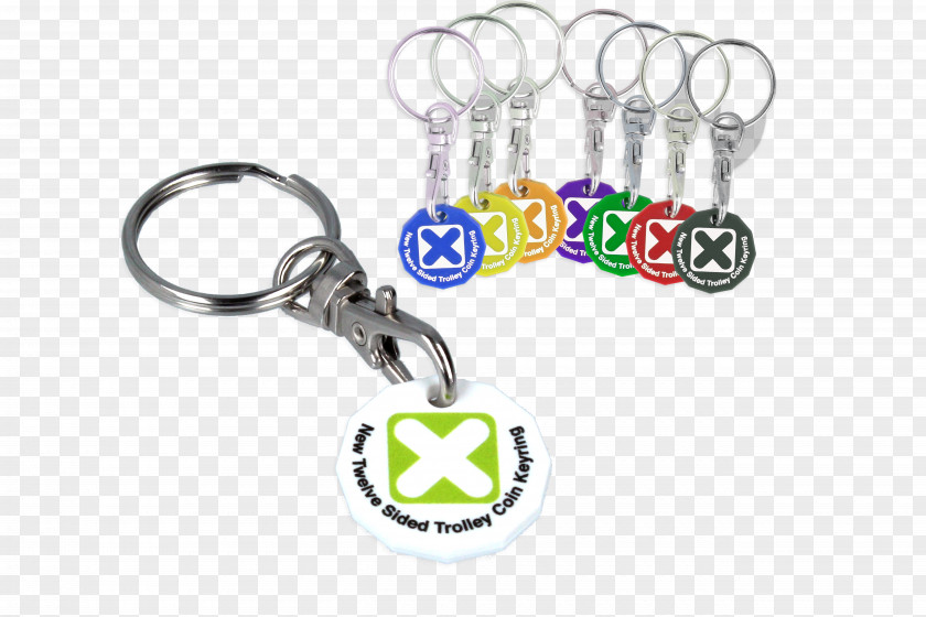 Double Sided Letterhead Key Chains Coin Promotion Brand PNG