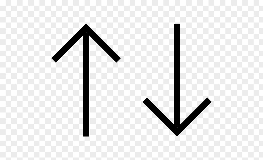 Straight Arrow Symbol PNG