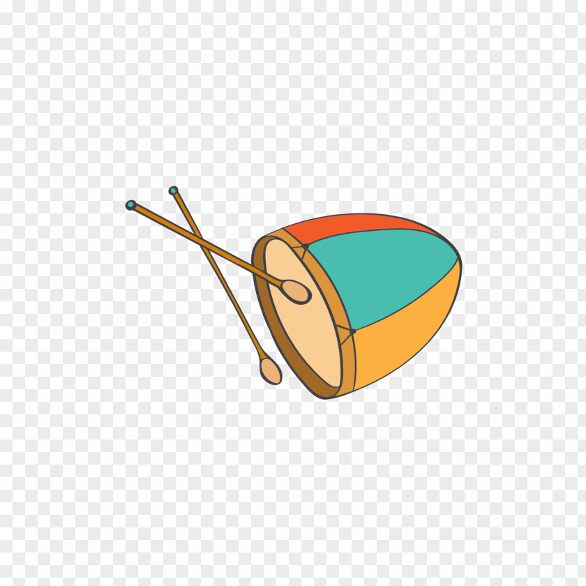 Yellow Hammer And Colored Drums Clip Art PNG