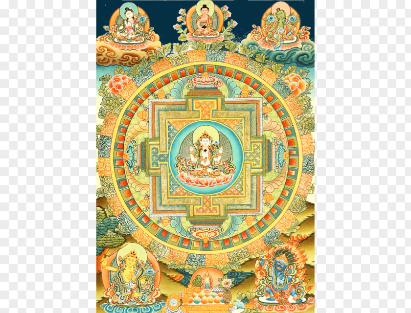 Buddhism Avalokiteśvara Mandala Buddhahood Tibetan Buddhist Symbolism PNG